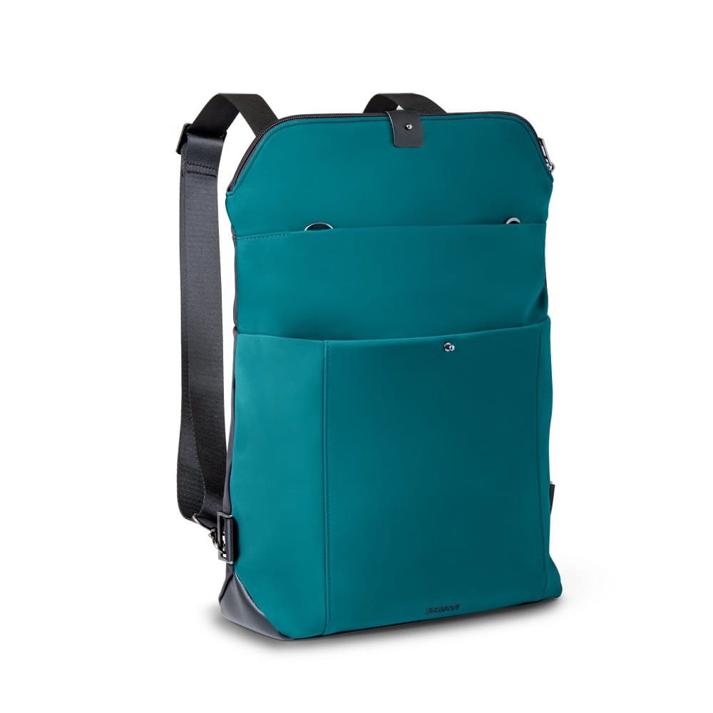 ROVER BACKPACK II. Rucksack aus Stoff und PU Petrol