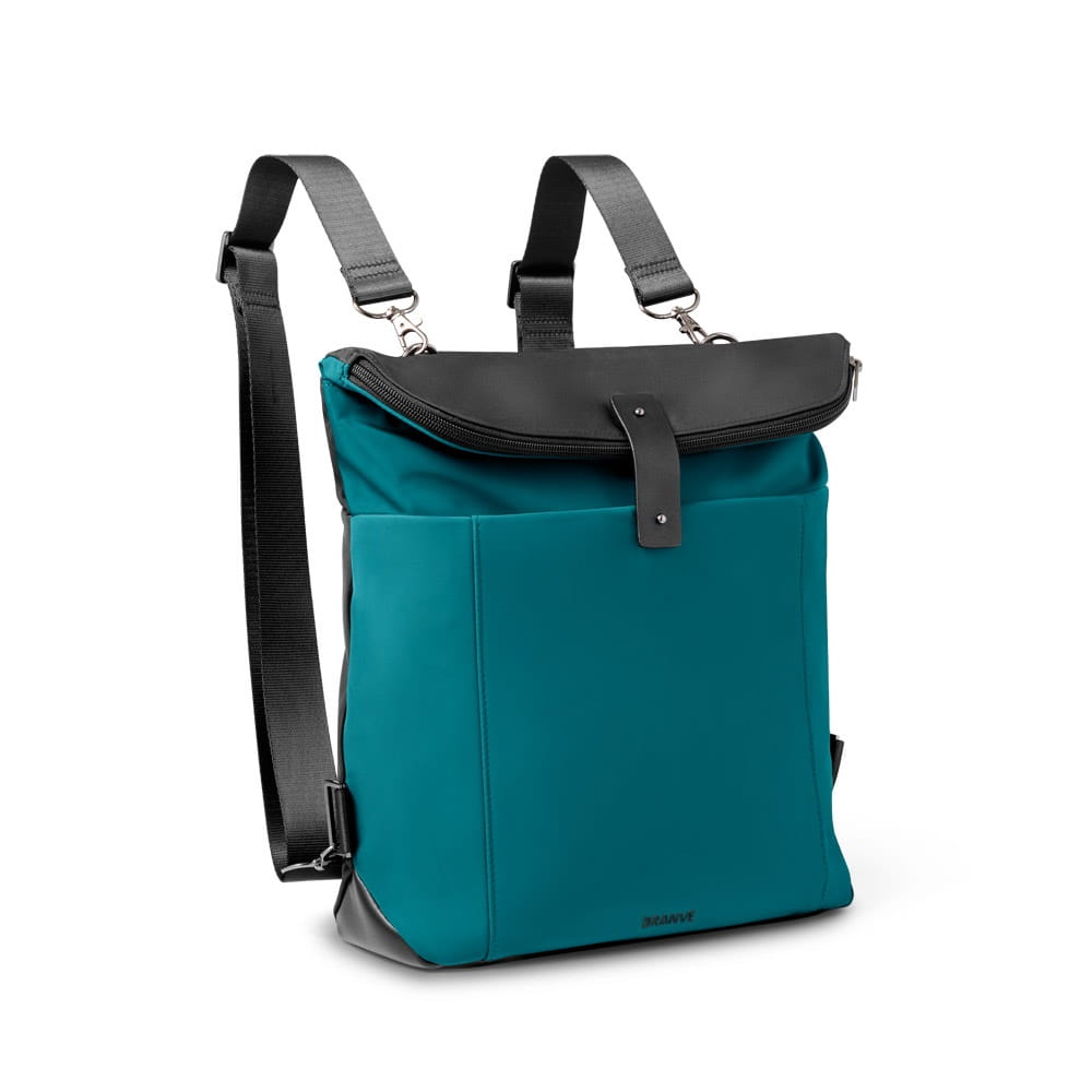 ROVER BACKPACK II. Rucksack aus Stoff und PU Petrol
