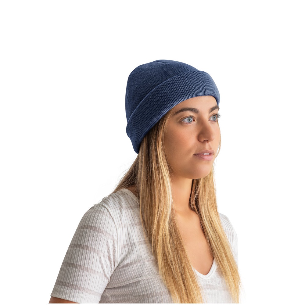 CARL. Unisex-Mütze aus rPET Dunkelblau