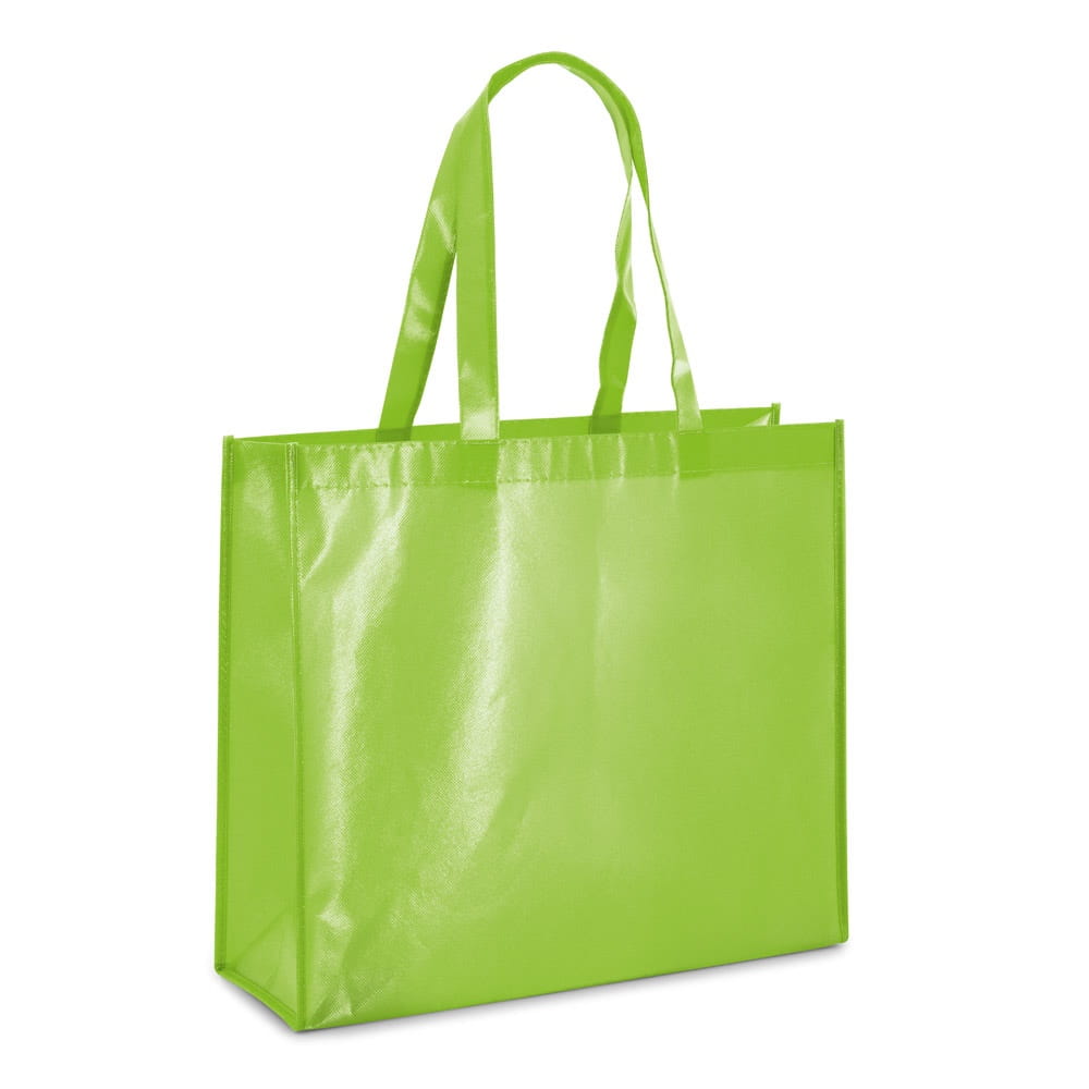 MILLENIA. Tragetasche aus laminiertem Non-Woven Hellgrün