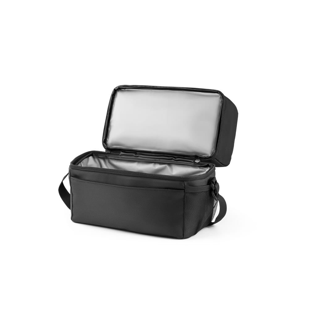 ZIPPERS COOLER. Kühltasche mit 7l Volumen aus 300D und 840D Jacquard Schwarz