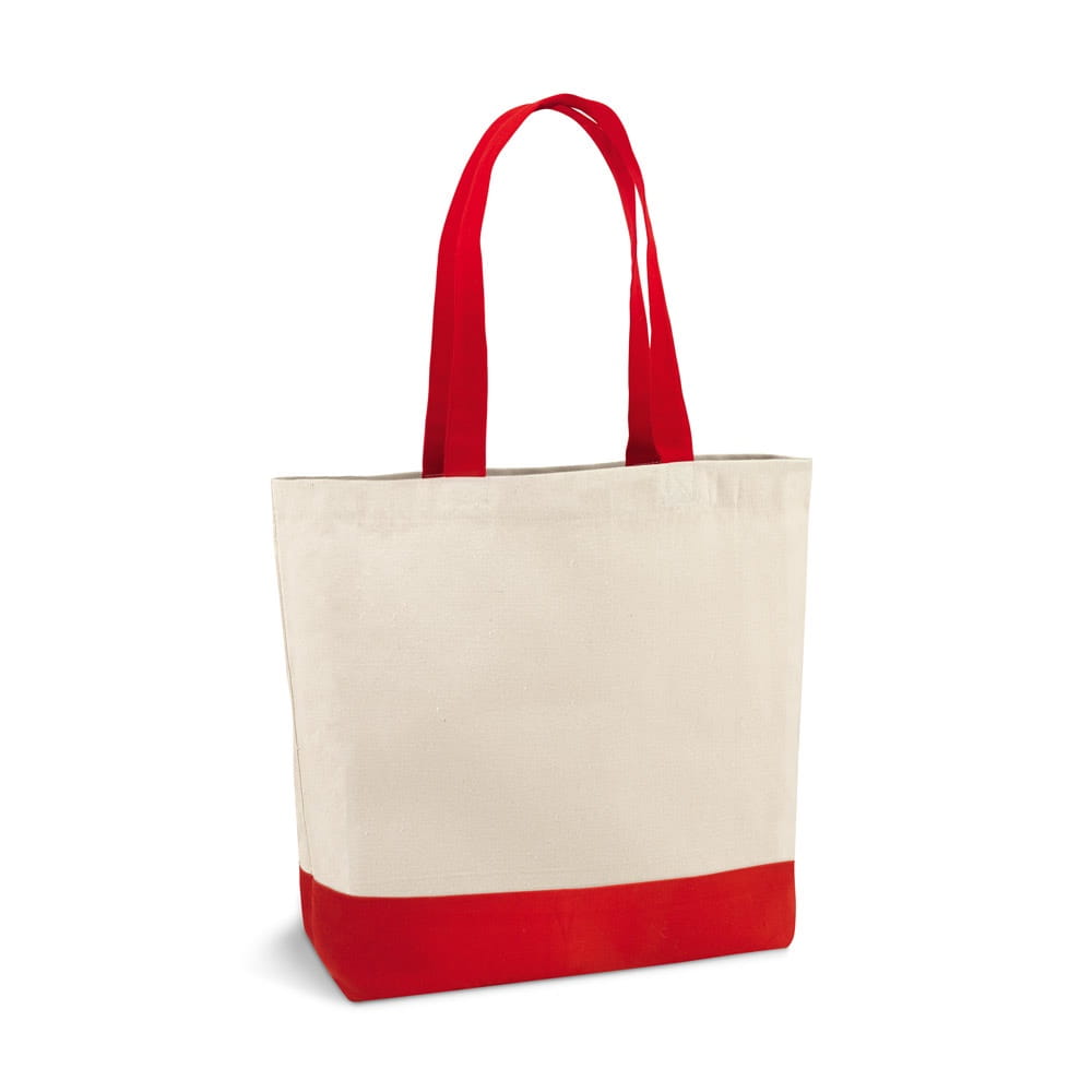 EDMONTON. Tragetasche aus 100% Canvas-Baumwolle Rot