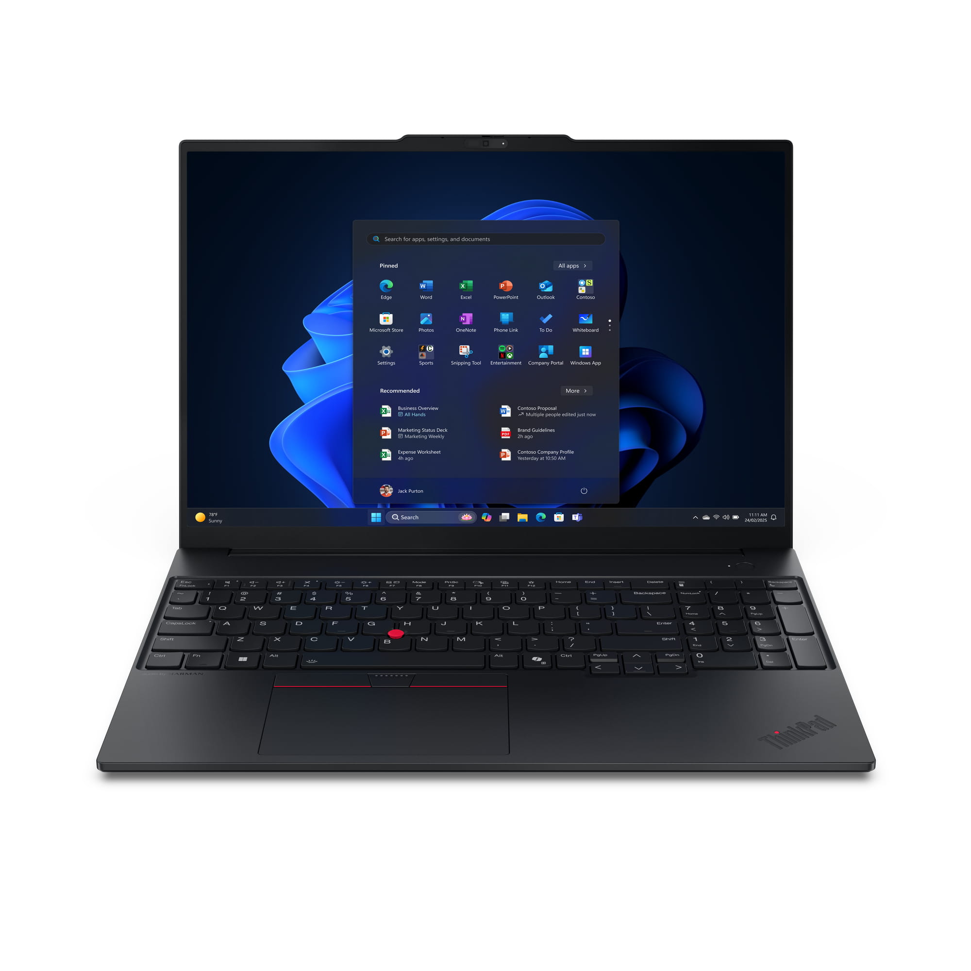 Lenovo ThinkPad E16 Gen 3 21SR - 180°-Scharnierdesign - Intel Core Ultra 5 225U - Win 11 Pro - Intel Graphics - 16 GB RAM - 512 GB SSD TCG Opal Encryption 2, NVMe - 40.6 cm (16")
