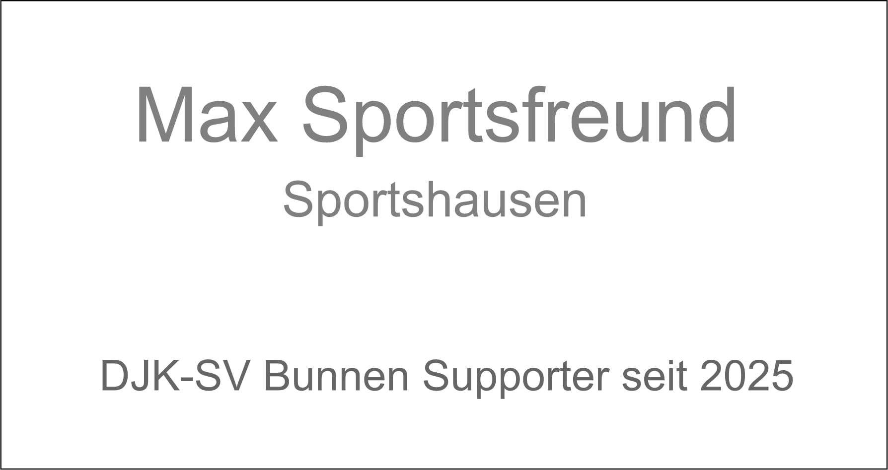 DJK-SV Bunnen Supporter Plakette