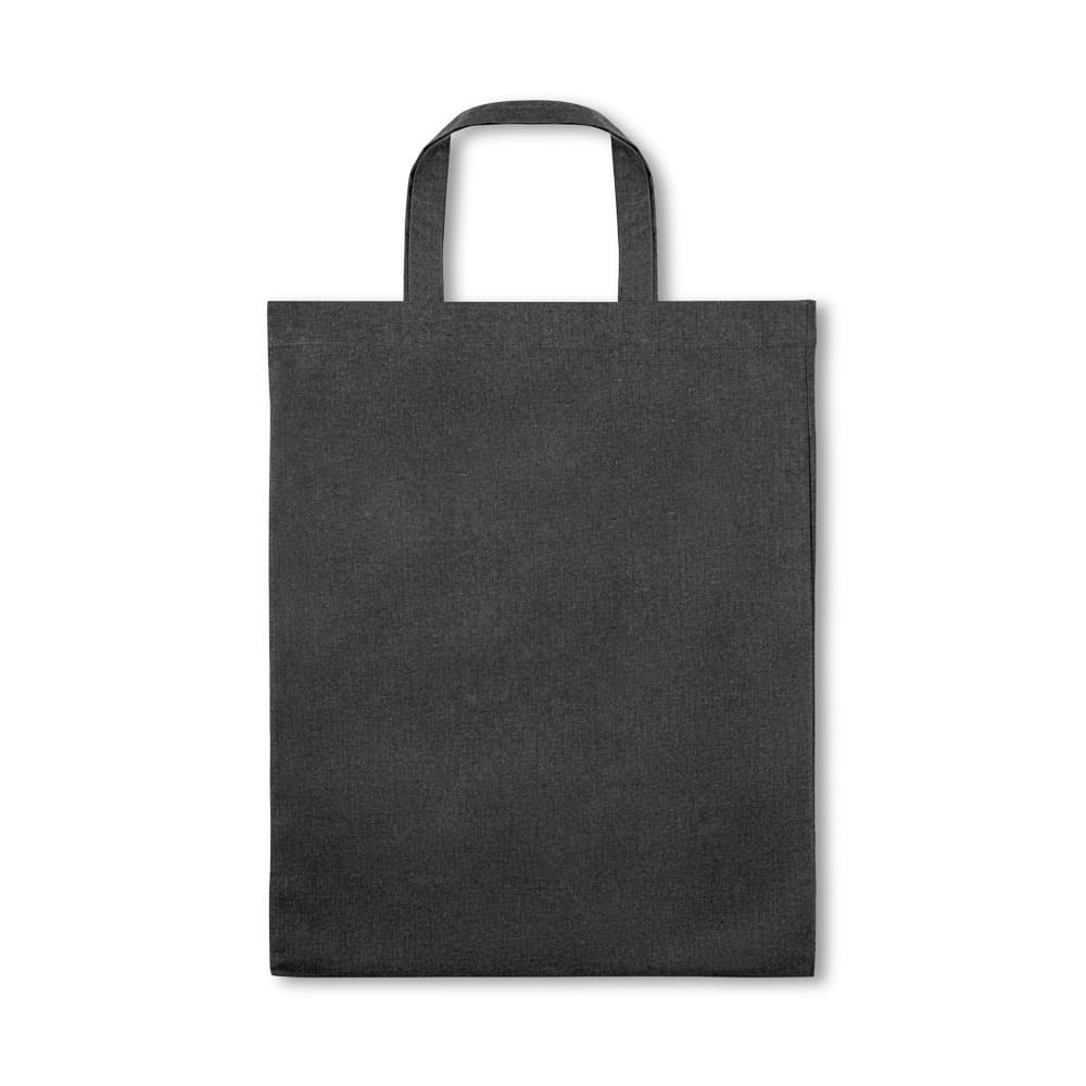 SIENA. Tragetasche aus Baumwolle und recycelte Baumwolle Schwarz