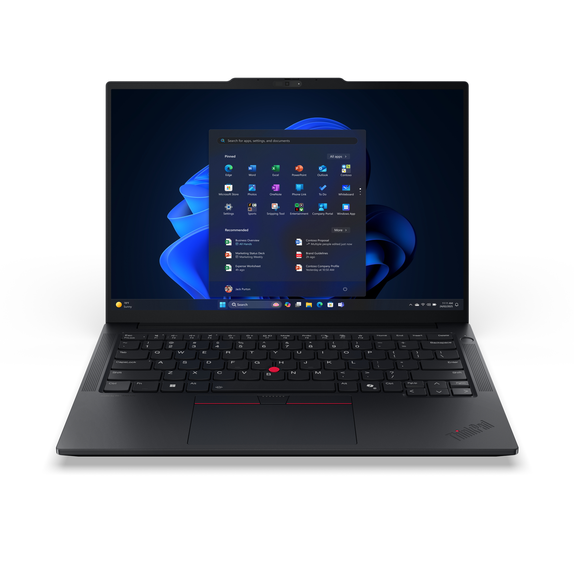 Lenovo ThinkPad E14 Gen 7 21T0 - 180°-Scharnierdesign - AMD Ryzen 5 220 / 3.2 GHz - Win 11 Pro - Radeon 740M - 16 GB RAM - 512 GB SSD TCG Opal Encryption 2, NVMe - 35.6 cm (14")