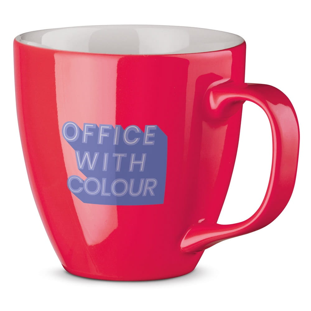 PANTHONY. Becher aus hydroglasiertem Porzellan, 450 ml Rosa
