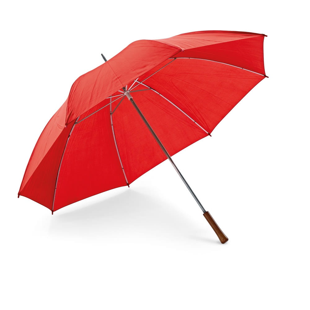 ROBERTO. Golf-Regenschirm Rot