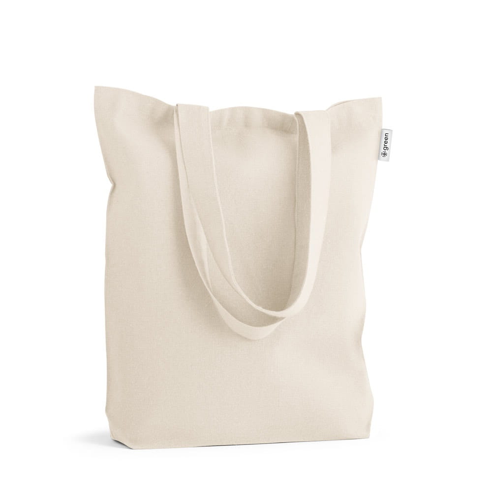 GIRONA. Tasche aus Baumwolle und recycelter Baumwolle Naturhell