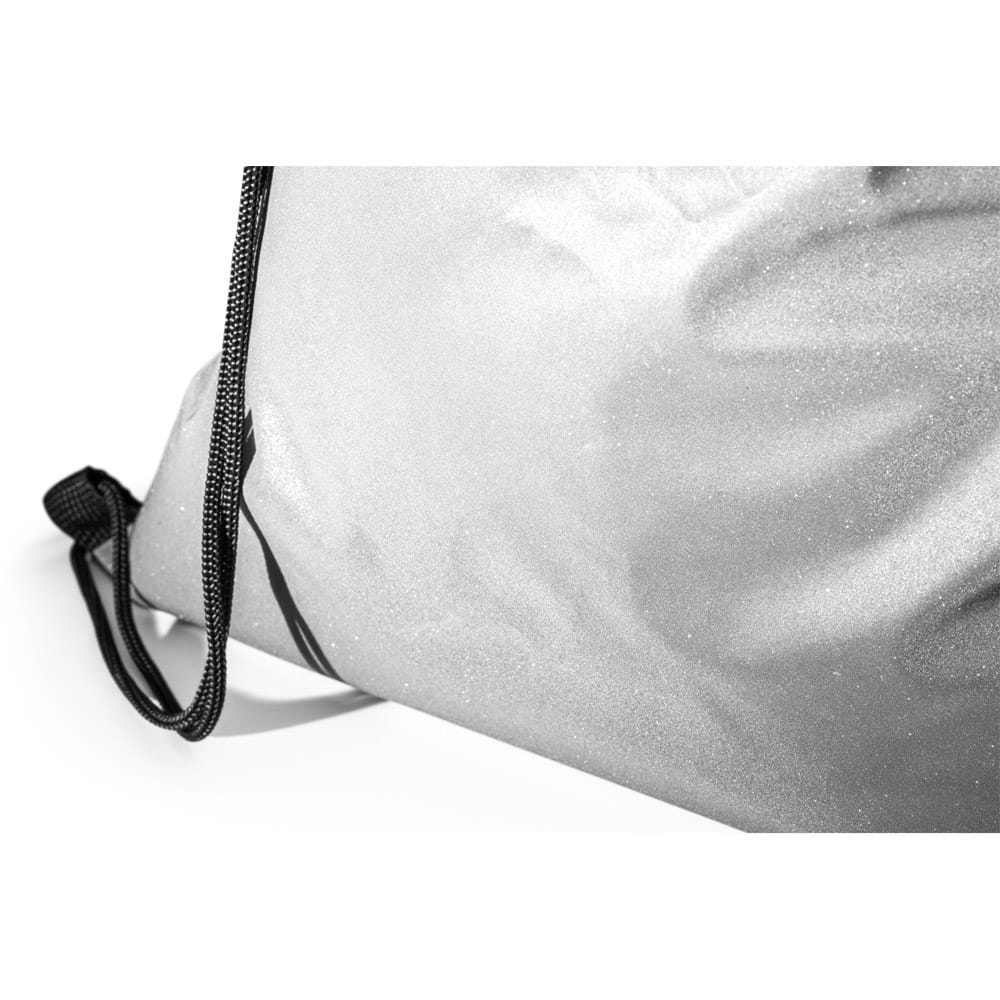 SYROS. Reflektierende Tasche aus Polyester Satinsilber