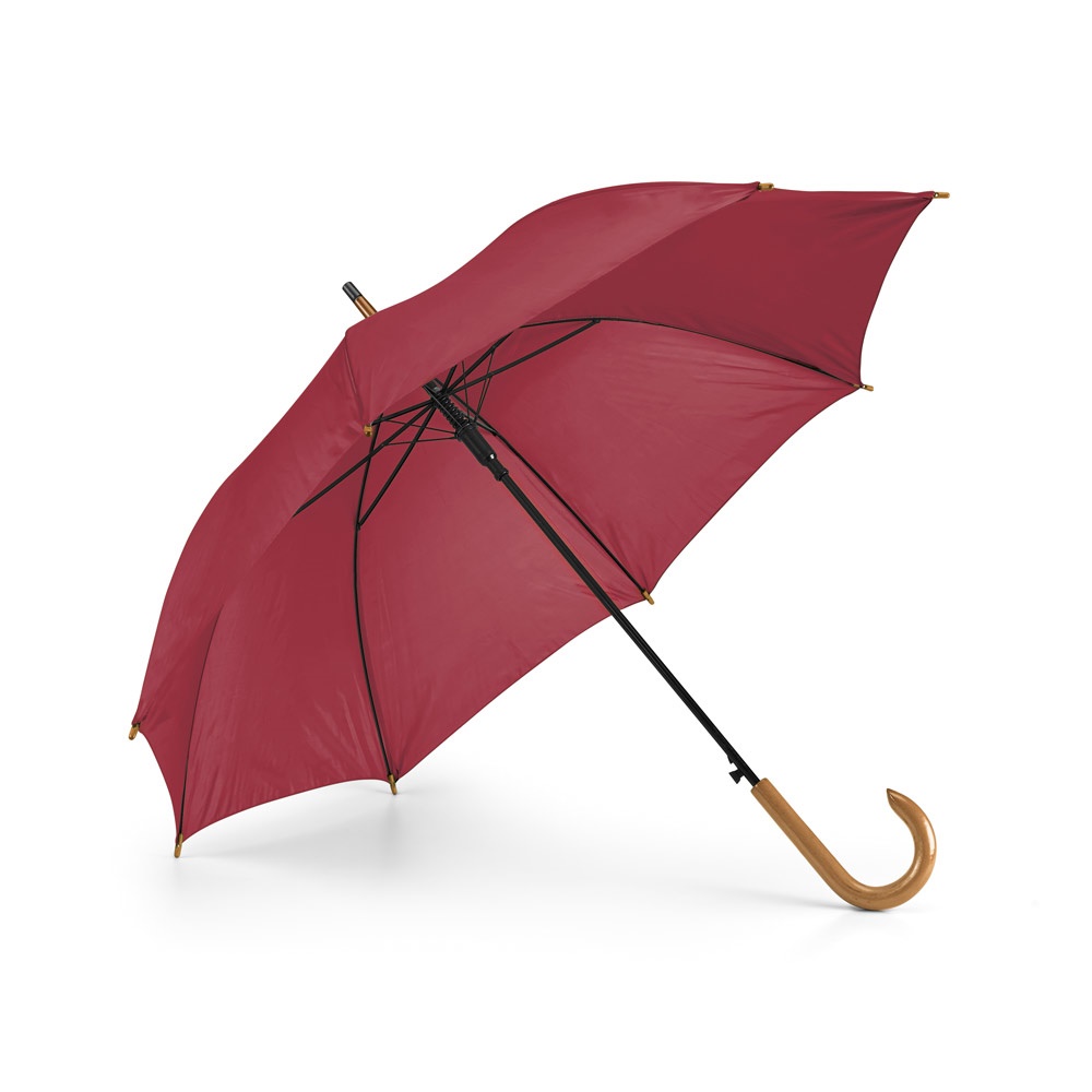 PATTI. Regenschirm aus 190T-Polyester mit automatischer Öffnung Burgunder
