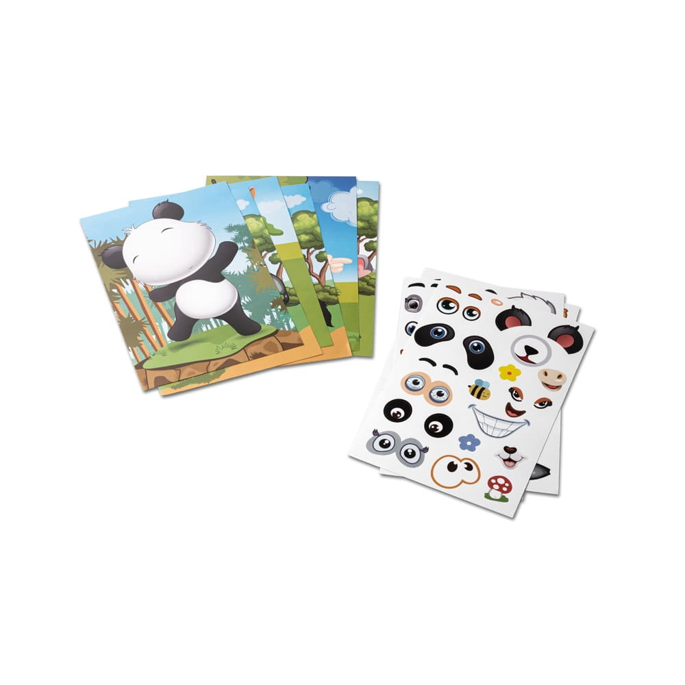 MADAGASCAR. Sticker-Set mit sechs Blättern Weiß