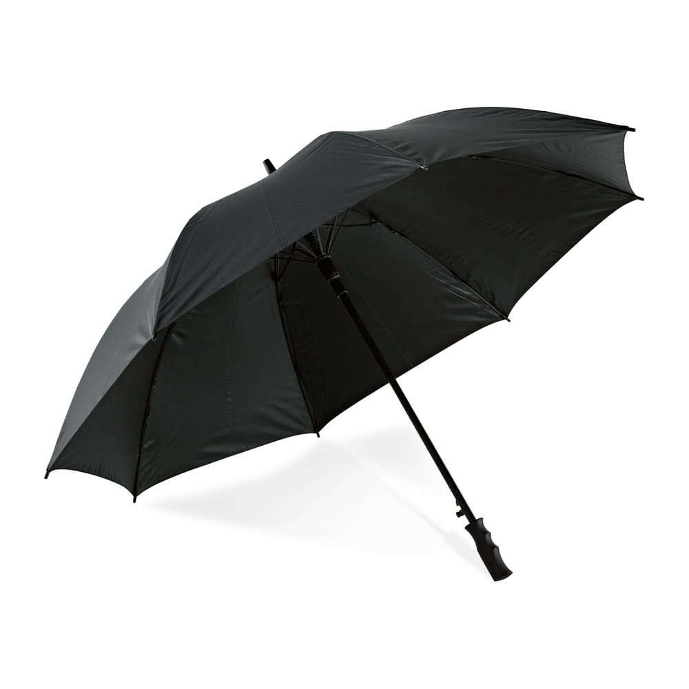 FELIPE. Regenschirm aus 190T-Pongee mit automatischer Öffnung Schwarz