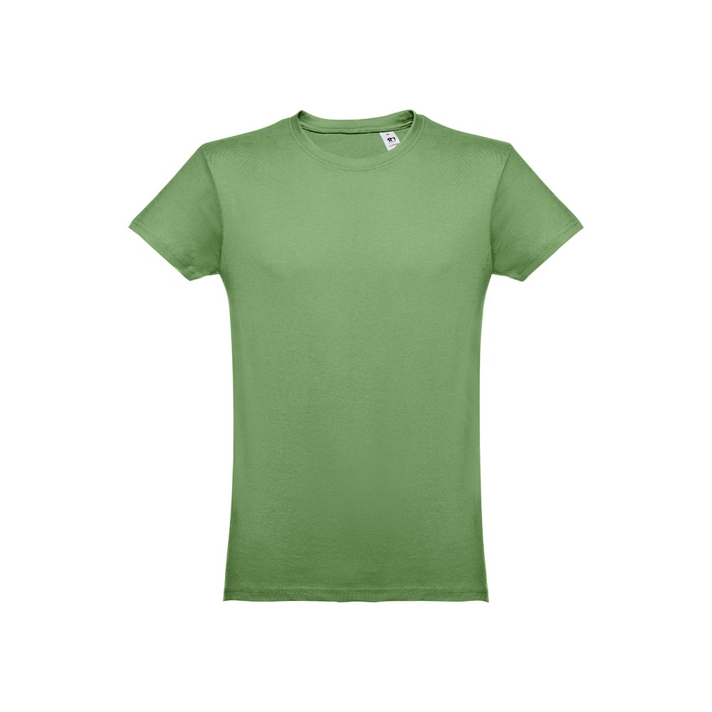 THC LUANDA. Herren-T-Shirt aus Baumwolle im Schlauchformat Jade-grün