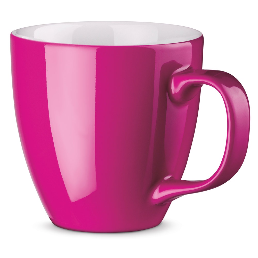 PANTHONY. Becher aus hydroglasiertem Porzellan, 450 ml Dunkelrosa