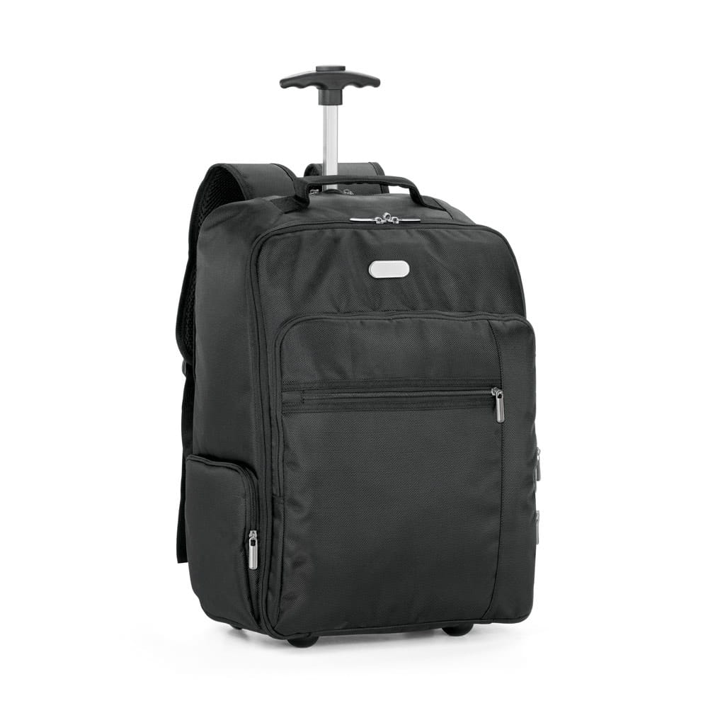 AVENIR. Laptop-Trolley-Rucksack 17'' aus 1680D und 300D Schwarz