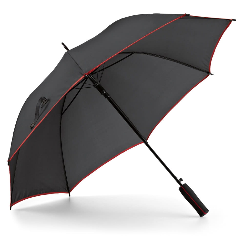 JENNA. Regenschirm aus 190T-Polyester mit EVA-Griff Rot