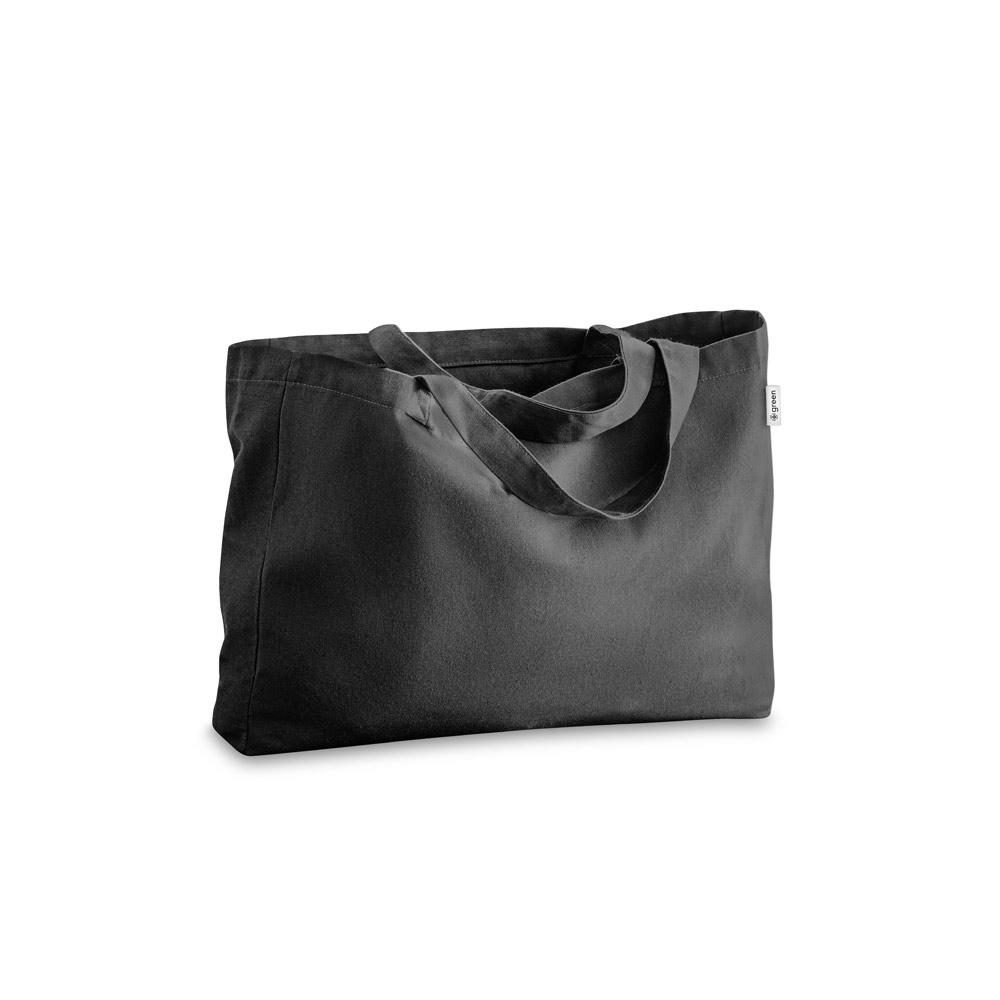 CAMDEN. Tragetasche aus Baumwolle und recycelte Baumwolle Schwarz
