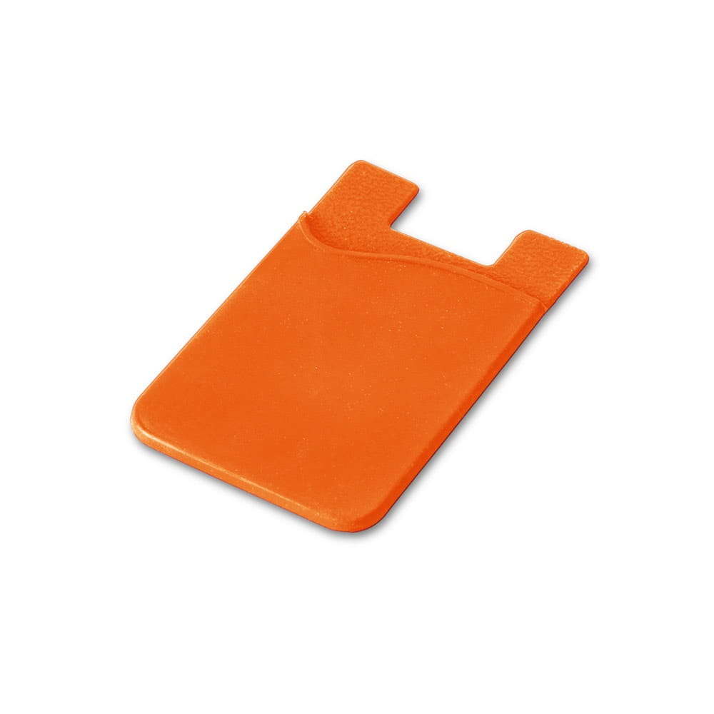 SHELLEY. Smartphone-Kartenhalter aus Silikon Orange