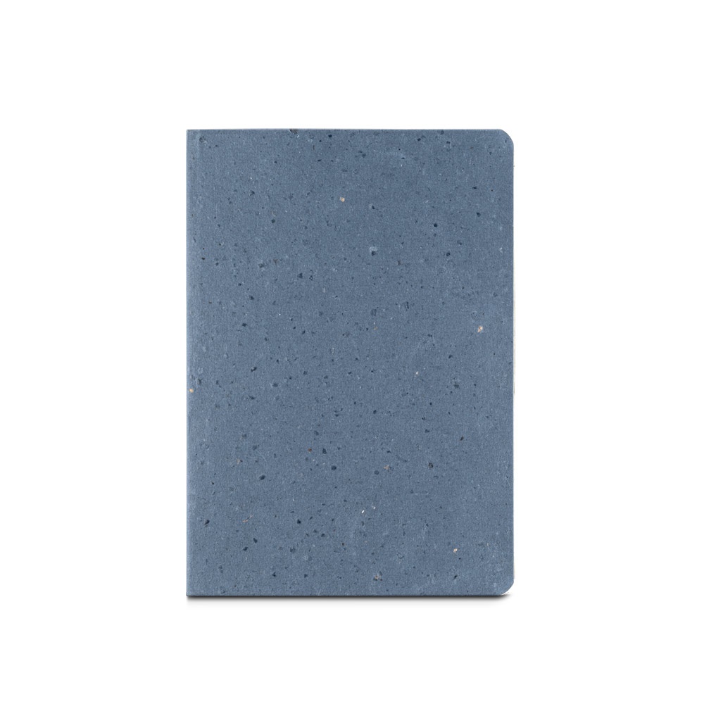 COFFEEPAD SEMI-RIGID. A5-Notizblock aus Kaffeeschalenresten Blau