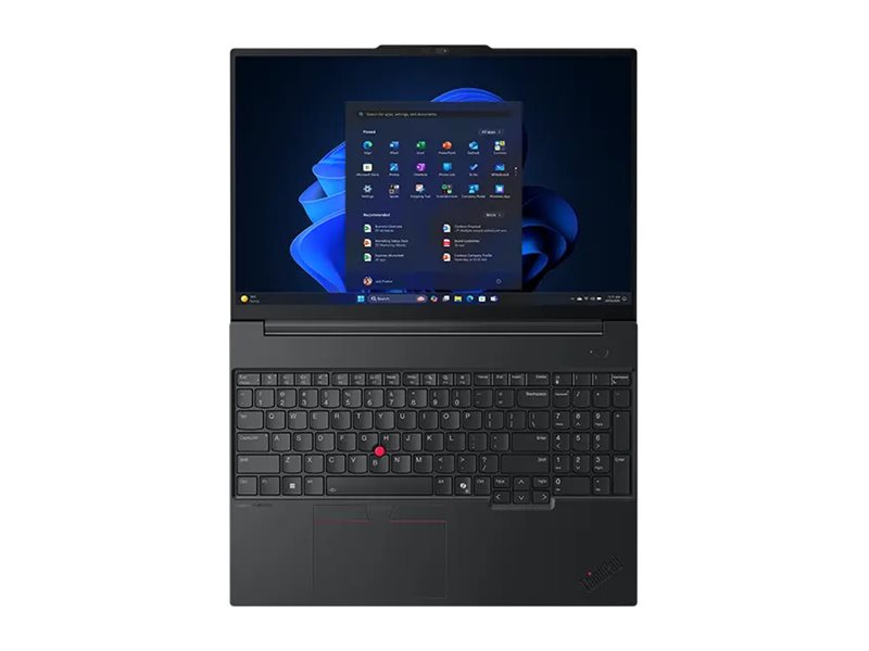 Lenovo ThinkPad E16 Gen 3 21SR - 180°-Scharnierdesign - Intel Core Ultra 7 255H - Win 11 Pro - Arc Graphics 140T - 32 GB RAM - 1 TB SSD TCG Opal Encryption 2, NVMe - 40.6 cm (16")