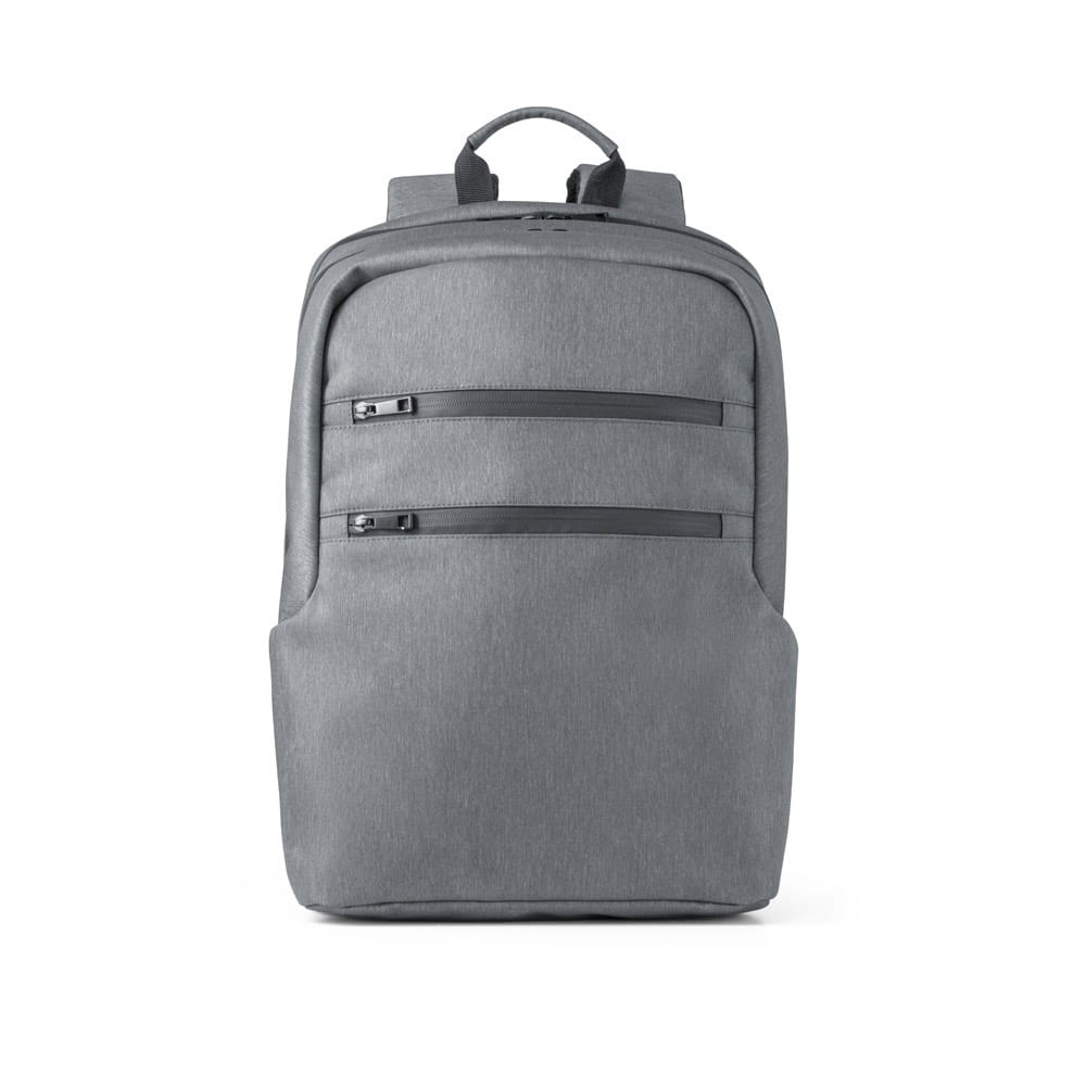 BROOKLYN. Wasserdichter Laptop-Rucksack 15'' aus 2Tone-Nylon Hellgrau