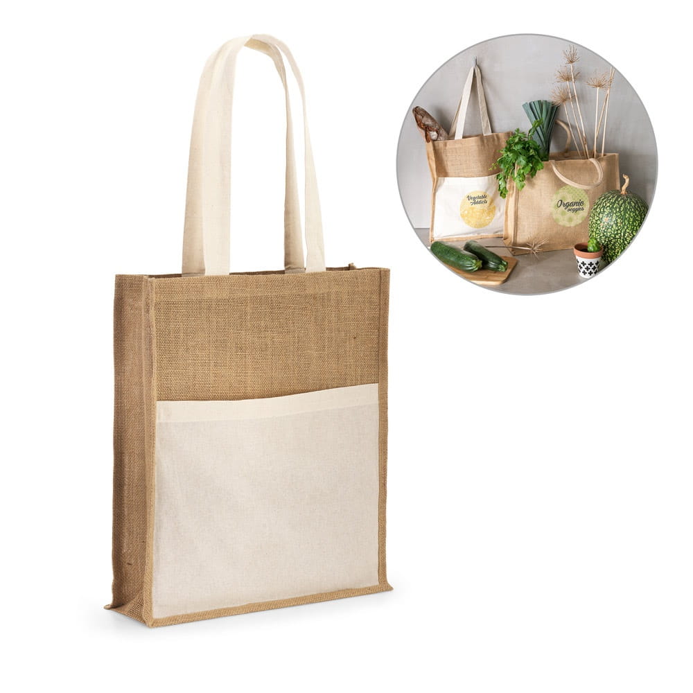 BRAGA. Jutetasche und Tasche aus 100% Baumwolle