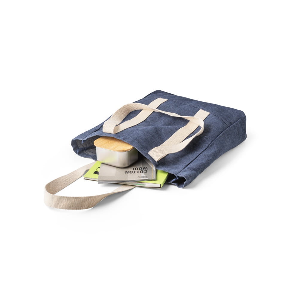 DENIM CASUAL. Recycelte Denim-Tasche Blau