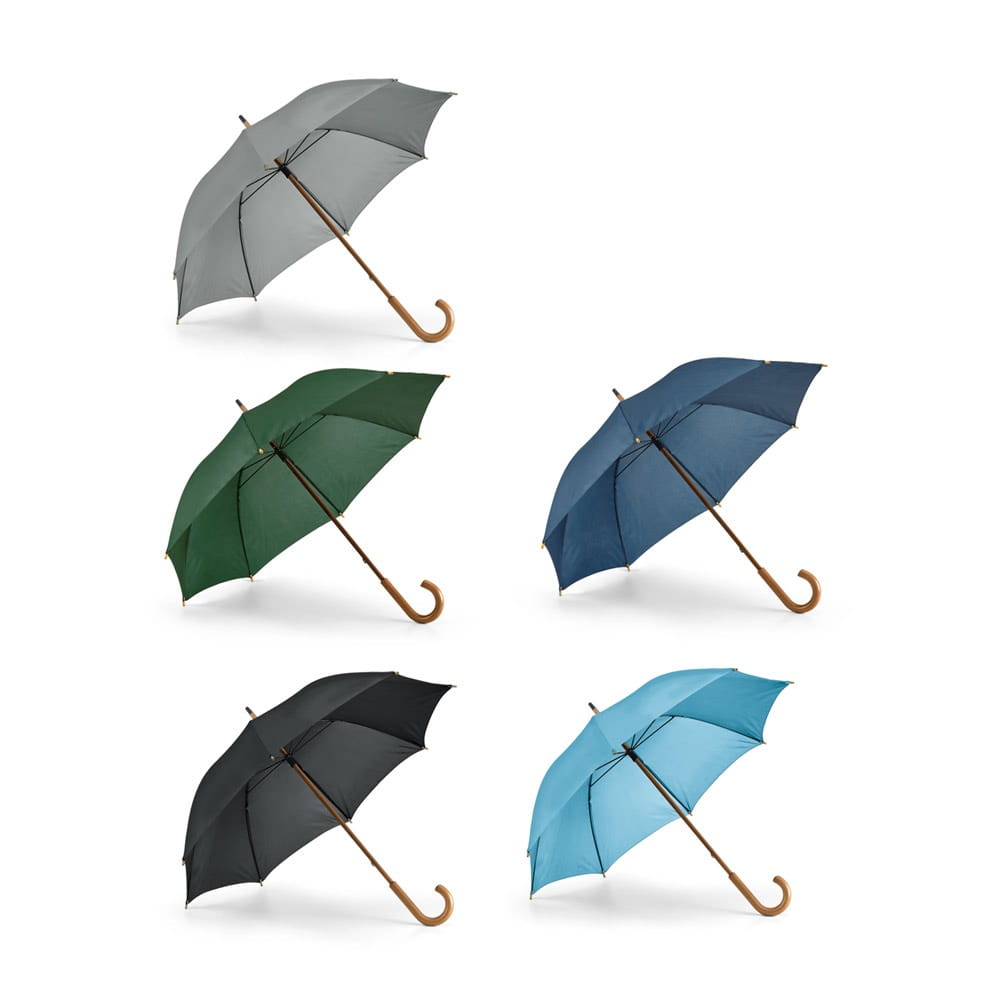 BETSEY. Regenschirm aus 190T-Polyester mit Holzgriff