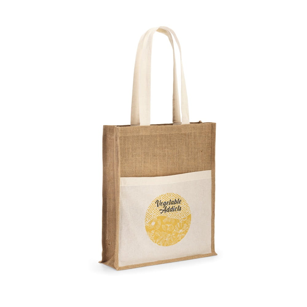 BRAGA. Jutetasche und Tasche aus 100% Baumwolle Natur