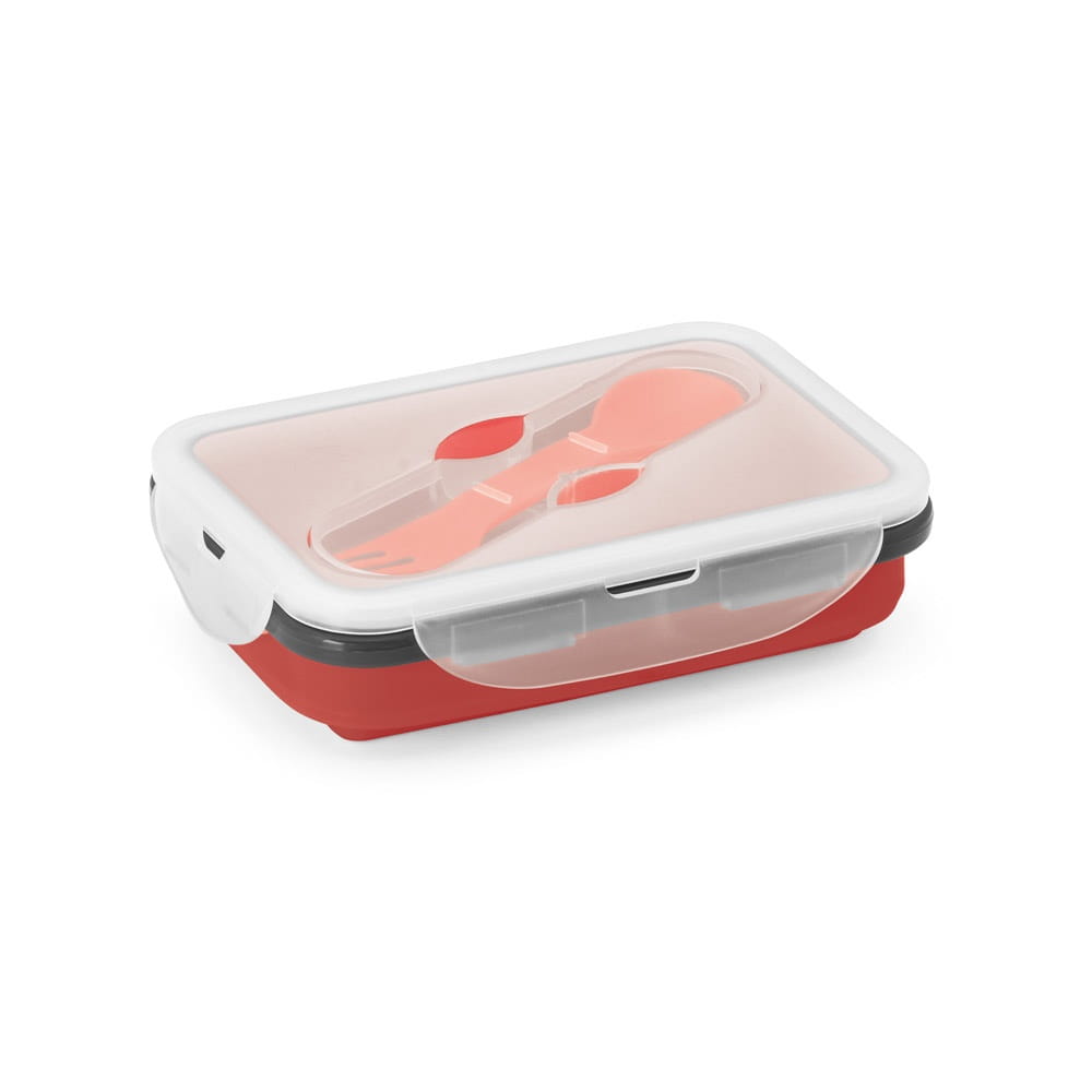SAFFRON. Einziehbare hermetische Box 640 mL Rot