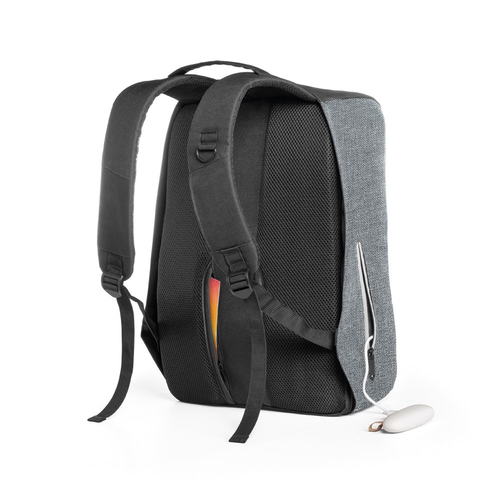 AVEIRO. Laptop-Rucksack 15.6'' mit Anti-Diebstahl-System Grau