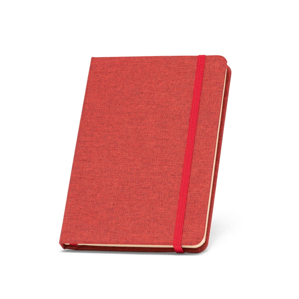 BOYD. A5 Notizbuch aus rPET mit linierten Blättern Rot