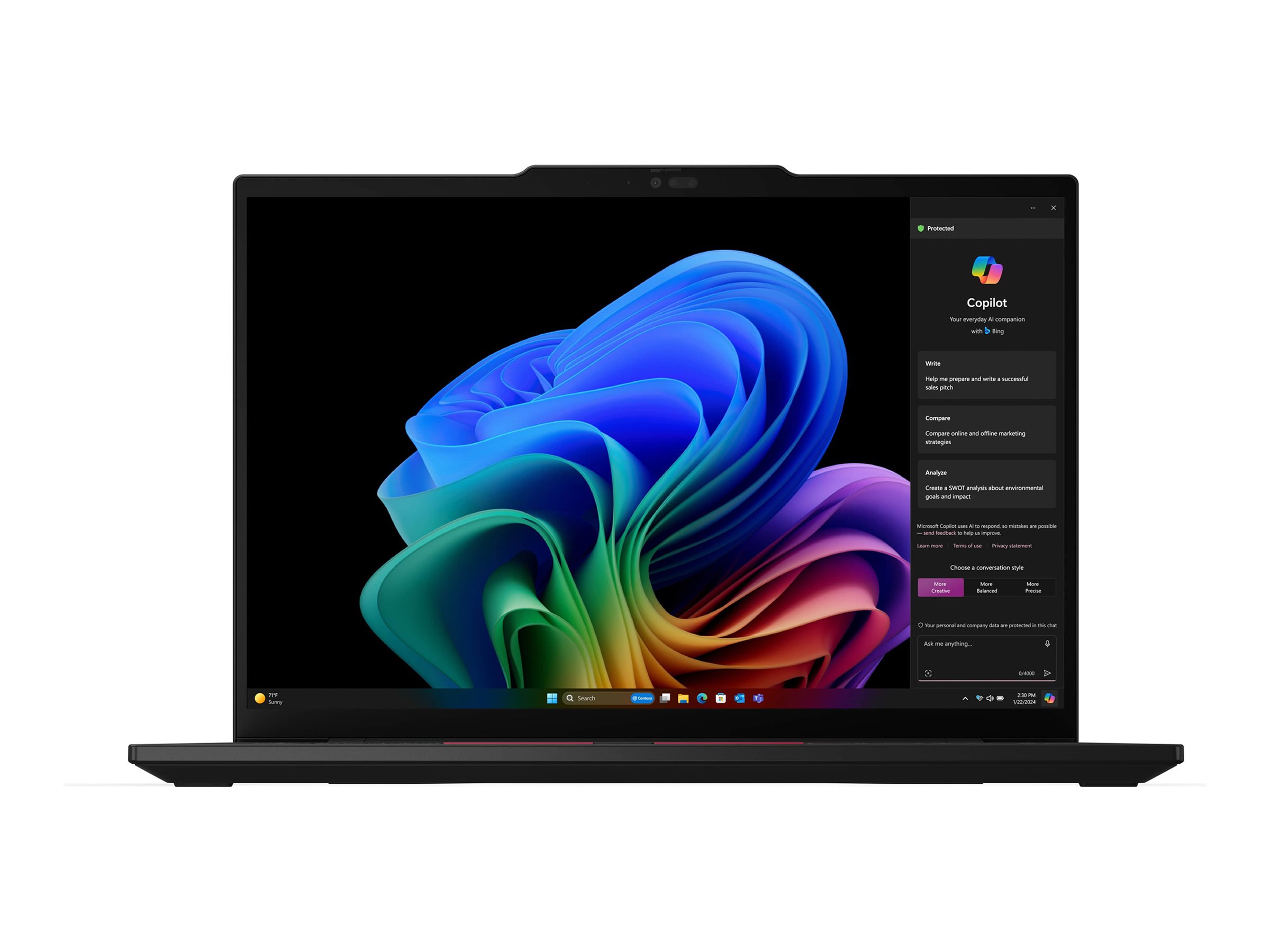 Lenovo ThinkPad T14s Gen 6 21N1 - 180°-Scharnierdesign - Snapdragon X Elite X1E-78-100 / 3.4 GHz - Win 11 Pro (auf ARM)