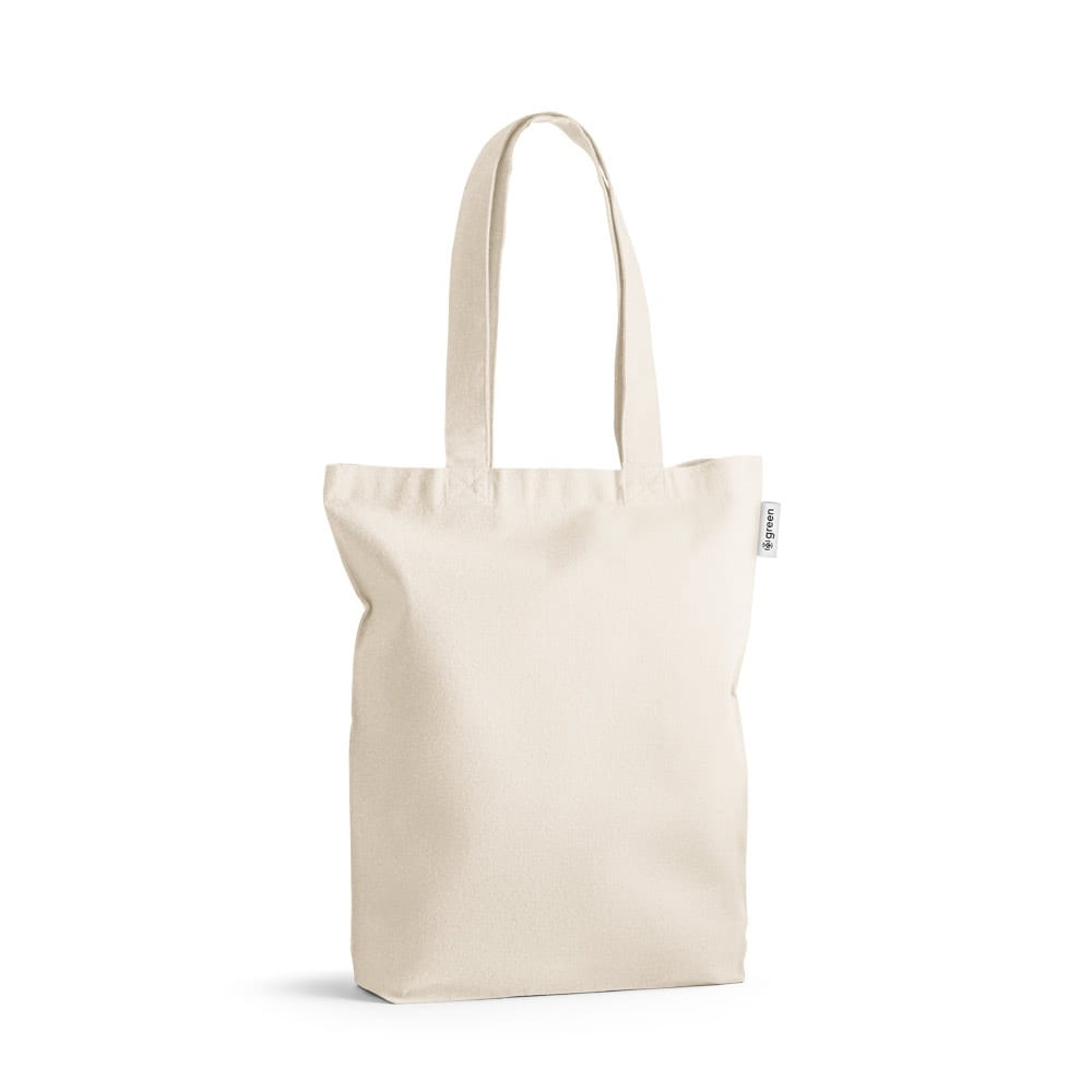 GIRONA. Tasche aus Baumwolle und recycelter Baumwolle Naturhell