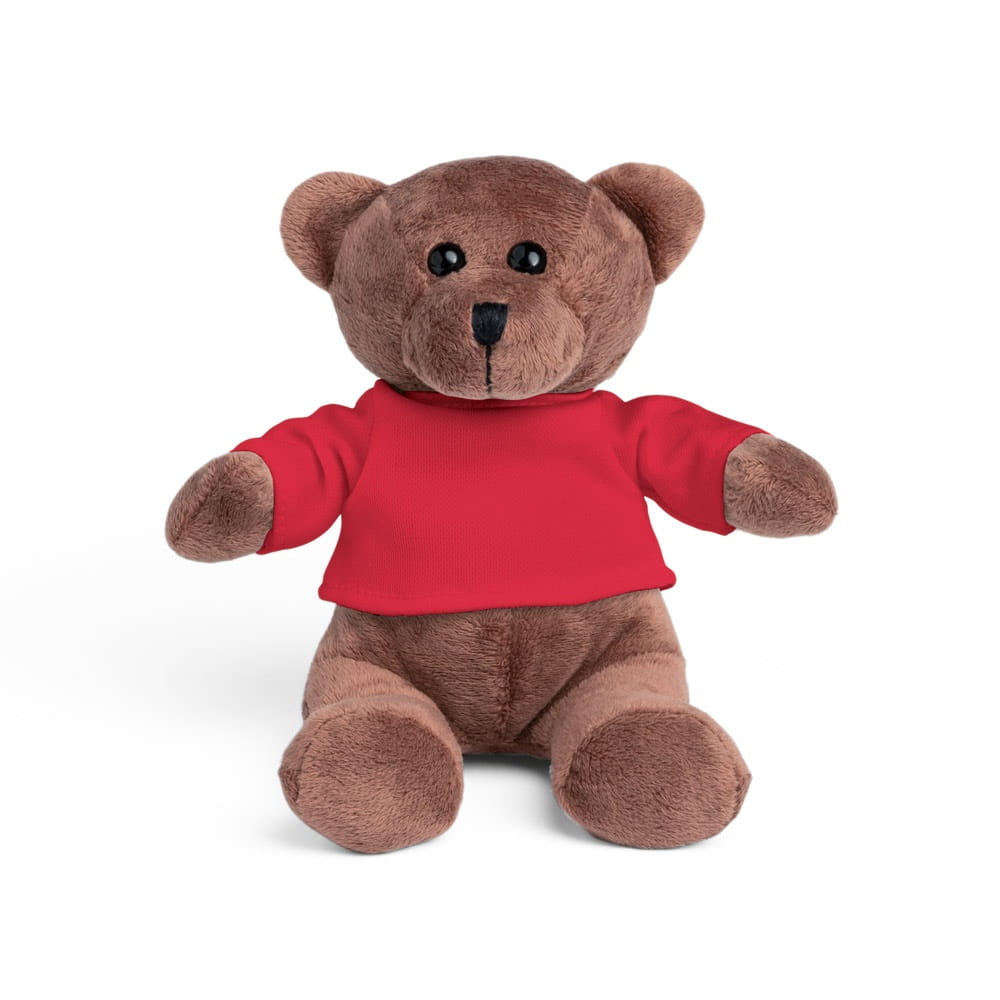 BEAR. Teddybär Plüschtier mit T-Shirt Rot