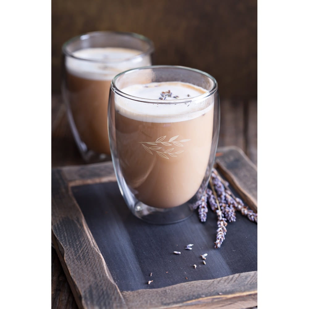 MACHIATO. Set aus 2 isothermischen Glasbechern