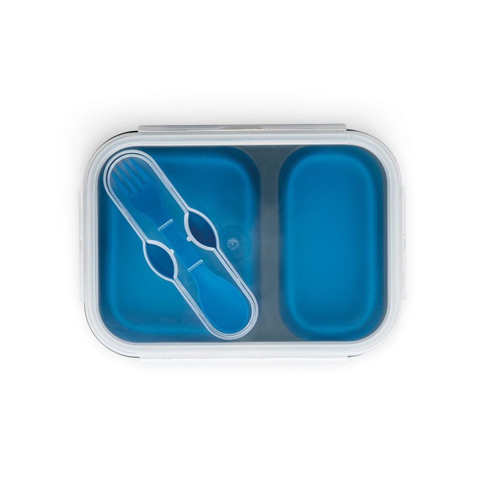 DILL. Einziehbare hermetische Box 480 und 760 mL Blau