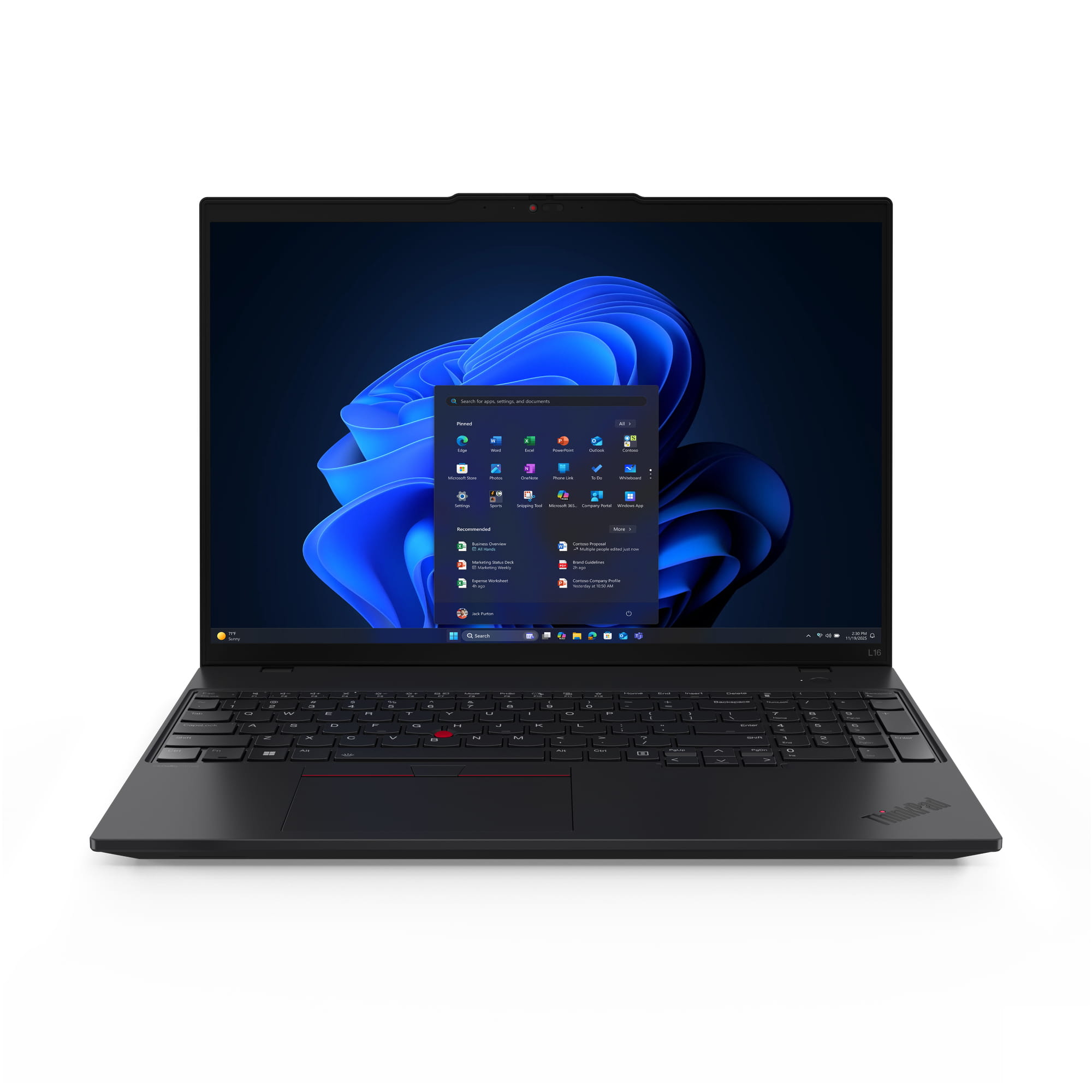 Lenovo ThinkPad L16 Gen 2 21SC - AMD Ryzen 5 Pro 215 / 3.2 GHz - Win 11 Pro - Radeon 740M - 16 GB RAM - 512 GB SSD TCG Opal Encryption 2, NVMe - 40.6 cm (16")