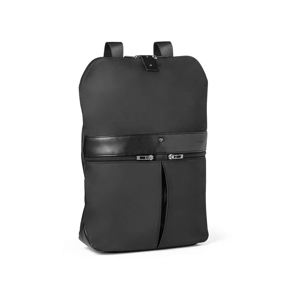 ROVER BACKPACK. Rucksack aus Mikrofaser und PU Schwarz