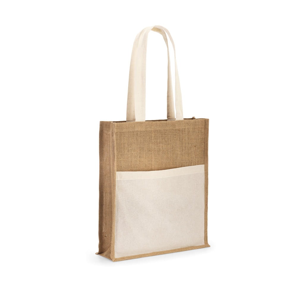 BRAGA. Jutetasche und Tasche aus 100% Baumwolle Natur