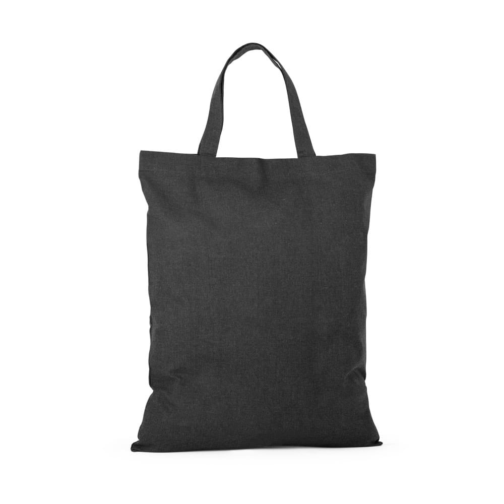 SIENA. Tragetasche aus Baumwolle und recycelte Baumwolle Schwarz