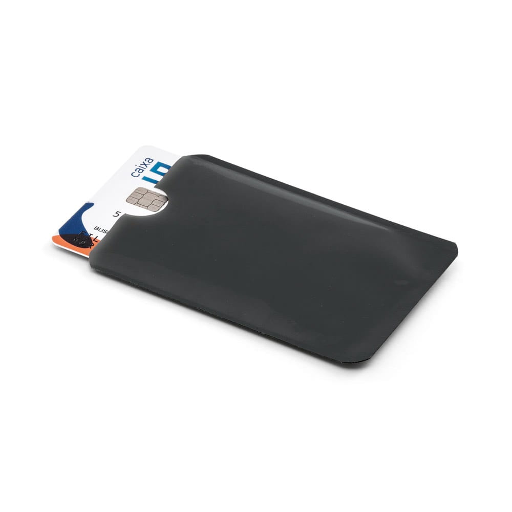 MEITNER. Kartenhalter aus Aluminium mit RFID-Sperre Schwarz