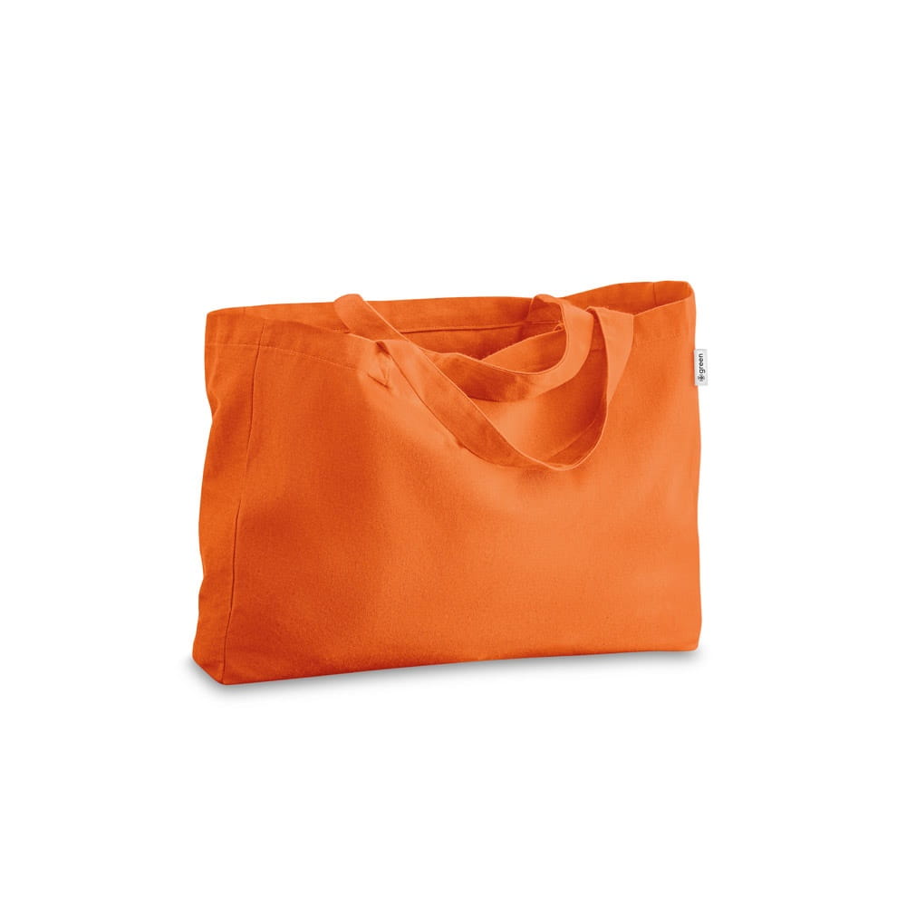 CAMDEN. Tragetasche aus Baumwolle und recycelte Baumwolle Orange