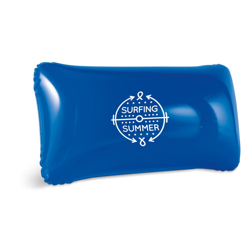 TIMOR. Strandkissen aufblasbar aus undurchsichtigem PVC Blau