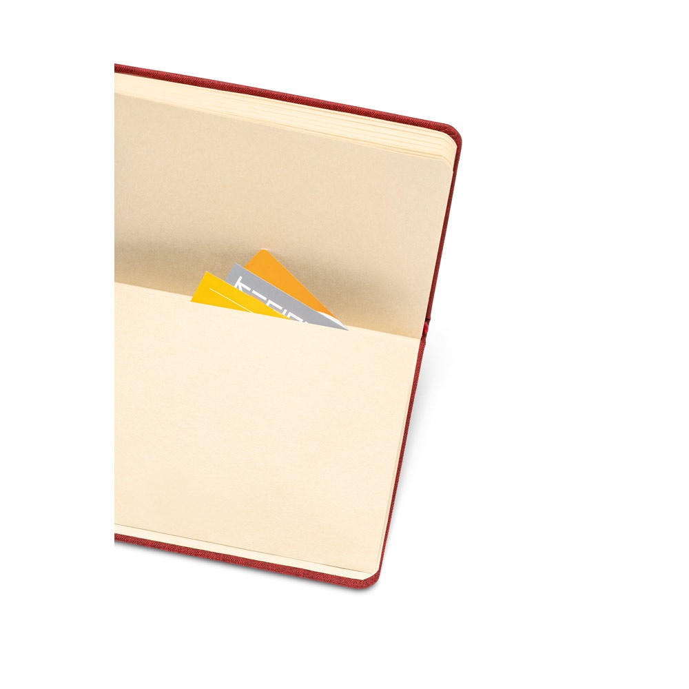 BOYD. A5 Notizbuch aus rPET mit linierten Blättern Rot