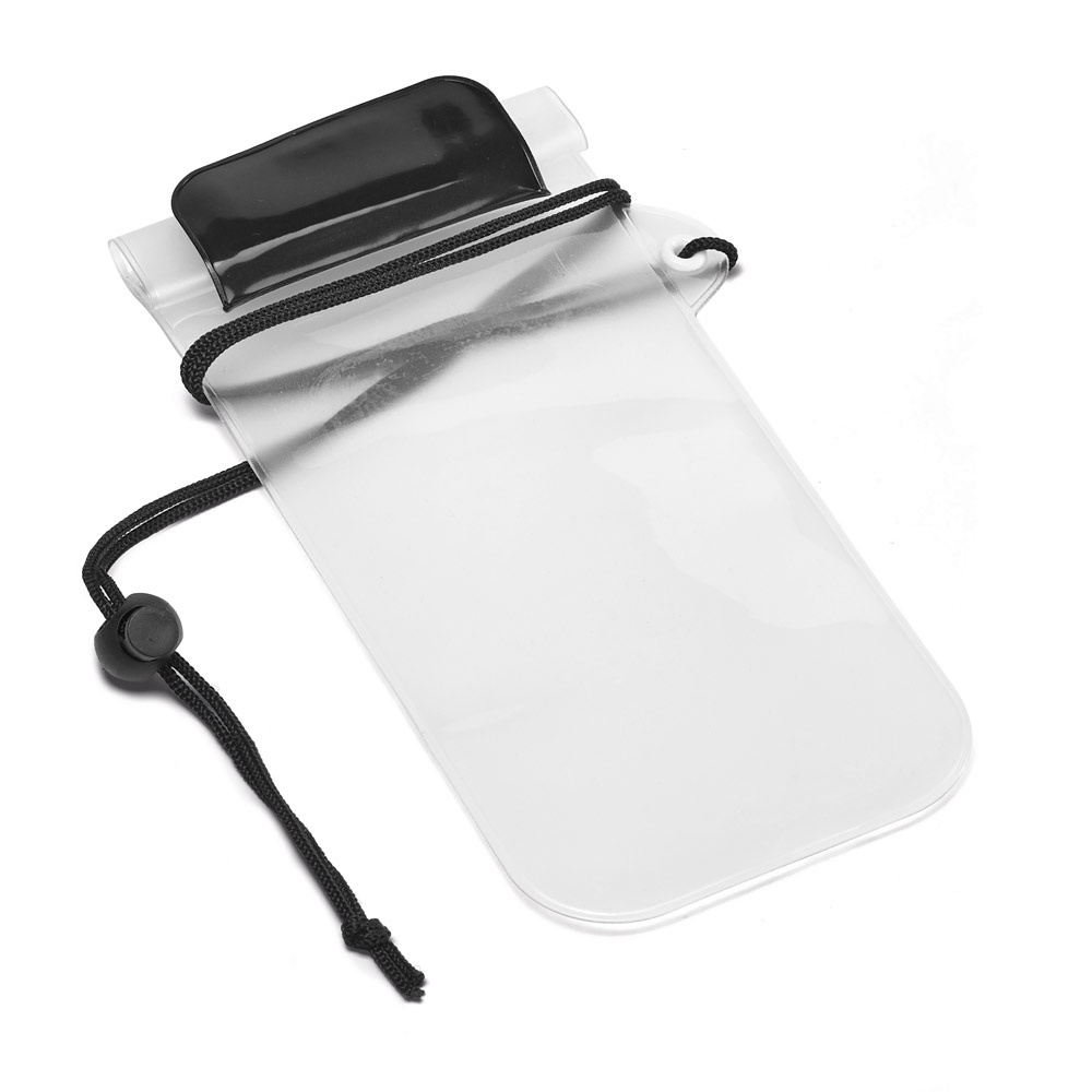 EGEU. Wasserfeste PVC-Handytasche Schwarz
