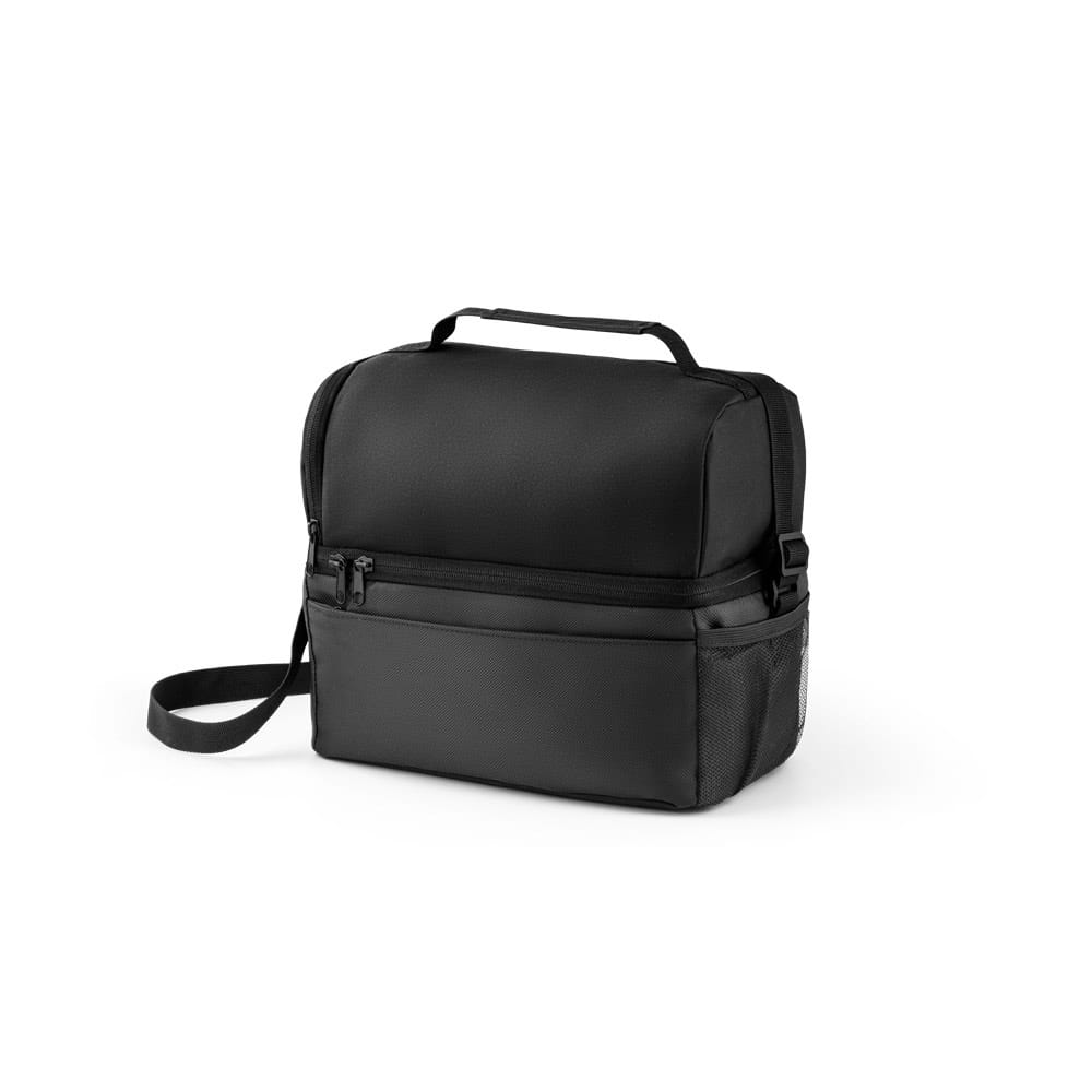 ZIPPERS COOLER. Kühltasche mit 7l Volumen aus 300D und 840D Jacquard Schwarz