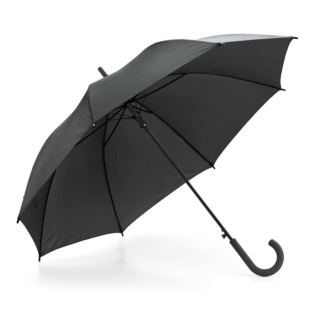 MICHAEL. Schirm aus 190T-Polyester mit gummiertem Griff Schwarz