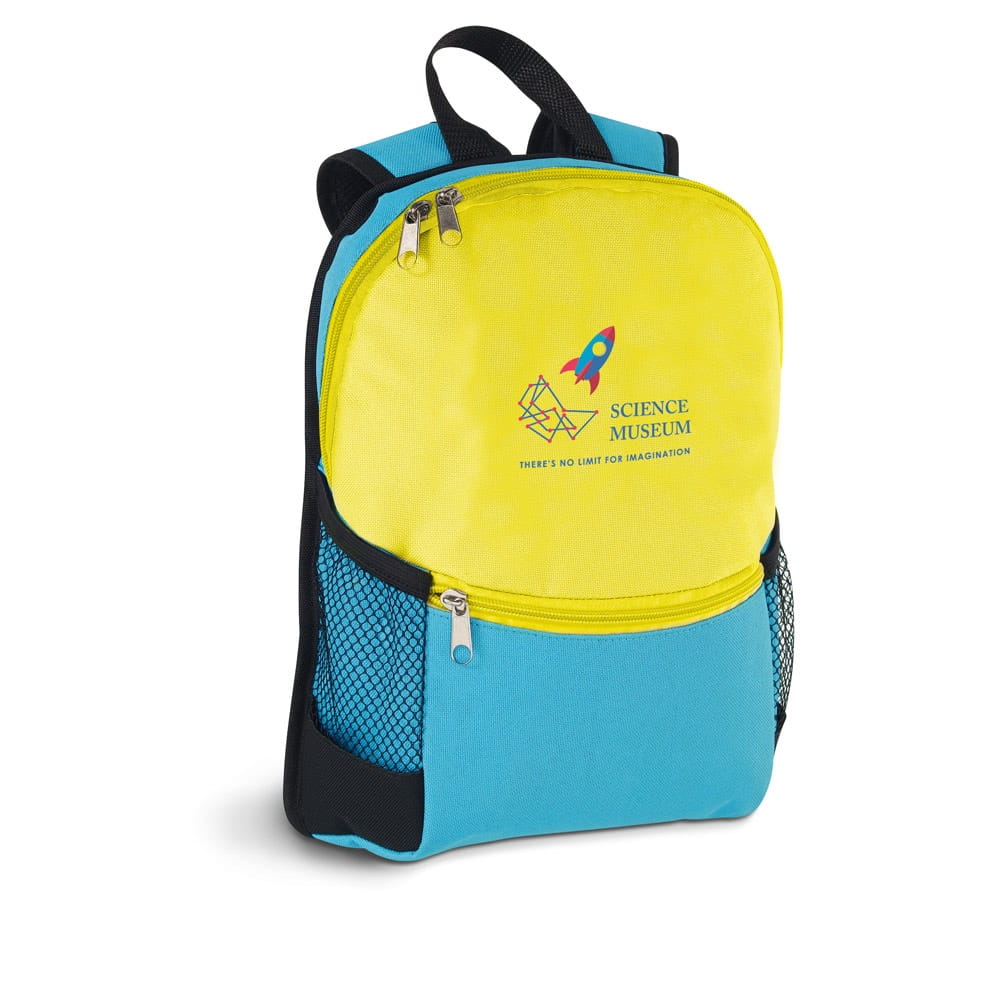 ROCKET. Kinderrucksack aus 600D Hellblau